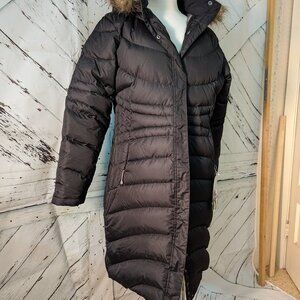 Black mid length coat